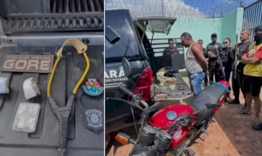 Pai é preso por usar baladeira para jogar droga para o filho em presidio no Ceará