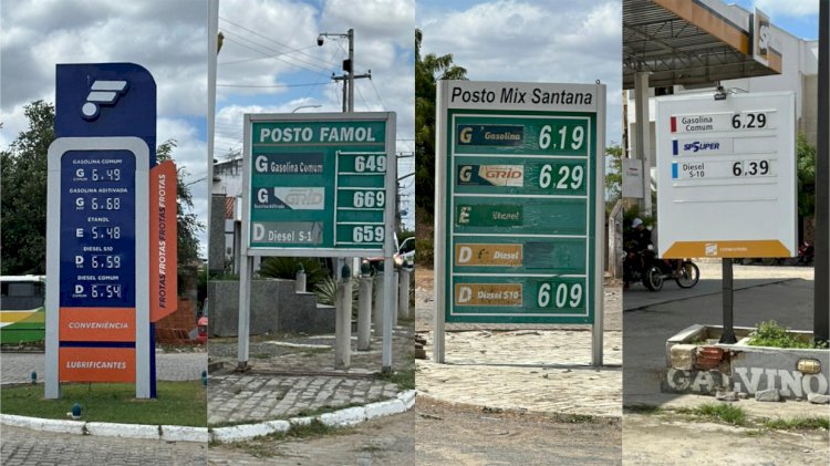 Após aumento do imposto, veja como está os preços do combustível nos postos de Santana do Acaraú