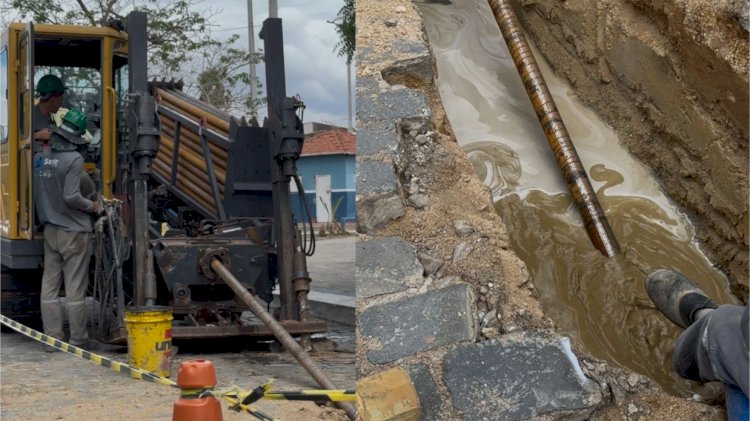 Cagece realiza obra de modernização na rede de abastecimento de água em Santana do Acaraú